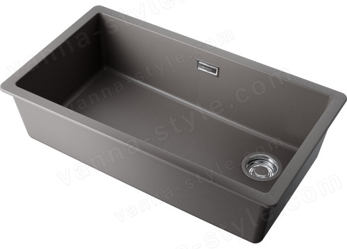 Кухонная мойка Omoikiri Kata 76-U/I Side-GR 4997589 76x43 из искусственного гранита, leningrad