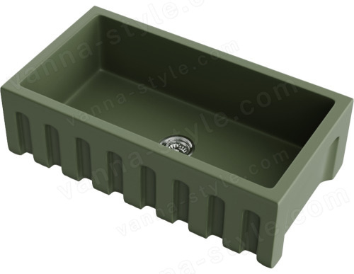 Кухонная мойка Omoikiri Mikura 83-OL 4997082 84x46 керамическая, olive