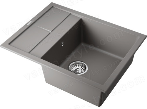 Кухонная мойка Omoikiri Sumi 65A-GR 4997094 65x50 из искусственного камня, leningrad grey