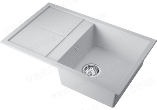 Кухонная мойка Omoikiri Sumi 79A-WH 4997096 79x50 из искусственного камня, белый