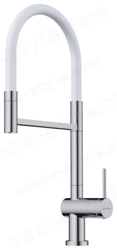 Смеситель для кухни Omoikiri Kanto 2 Plus-SB C-WH 4994400 с гибким изливом и подключением фильтра,