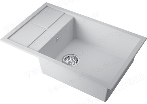 Кухонная мойка Omoikiri Sumi 78A-LB-WH 4997100 78x50 из искусственного камня, белый