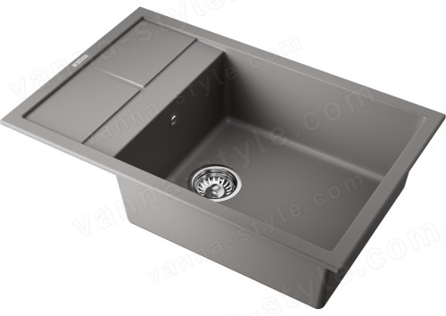 Кухонная мойка Omoikiri Sumi 78A-LB-GR 4997102 78x50 из искусственного камня, leningrad grey