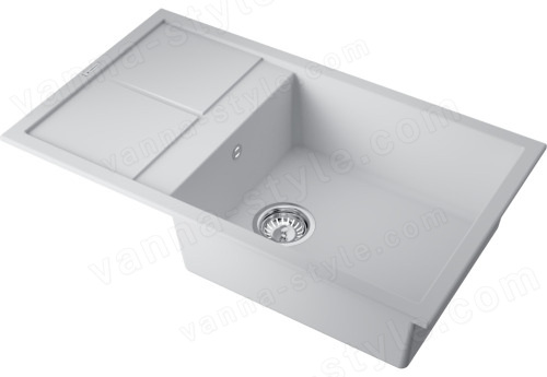 Кухонная мойка Omoikiri Sumi 86A-WH 4997104 86x50 из искусственного камня, белый