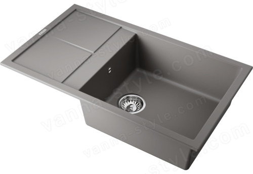 Кухонная мойка Omoikiri Sumi 86A-GR 4997106 86x50 из искусственного камня, leningrad grey