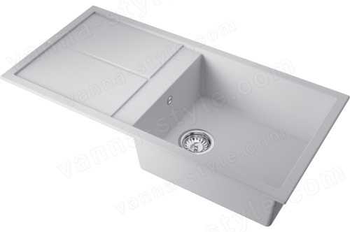 Кухонная мойка Omoikiri Sumi 100A-WH 4997108 100x50 из искусственного камня, белый