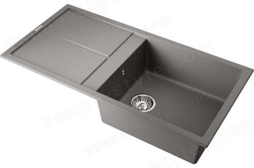 Кухонная мойка Omoikiri Sumi 100A-GR 4997110 100x50 из искусственного камня, leningrad grey
