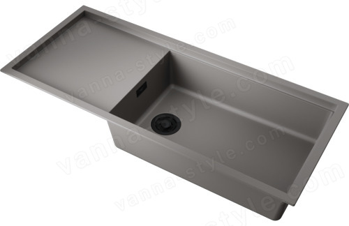 Кухонная мойка Omoikiri Sintesi 116-GR 4997124 116x50 из искусственного камня, leningrad grey