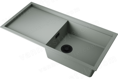 Кухонная мойка Omoikiri Sintesi 100-WG 4997128 100x50 из искусственного камня, wind green