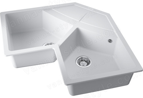 Кухонная мойка Omoikiri Sumi 83C-WH 4997174 102.1x83 из искусственного гранита, белый