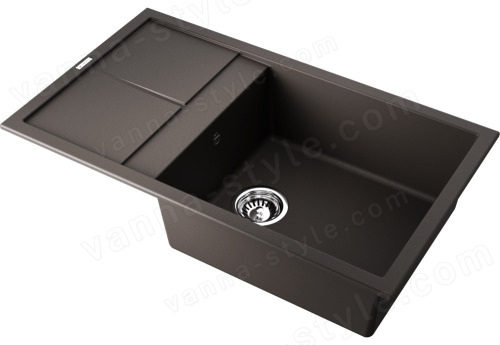 Кухонная мойка Omoikiri Sumi 86-ES 4997233 86x50 из искусственного гранита, espresso