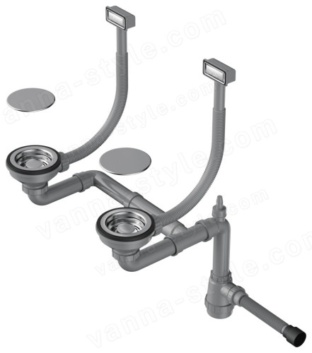 Арматура Omoikiri WK-2C-IN 4956476, нержавеющая сталь