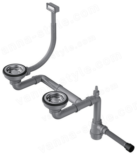 Арматура Omoikiri WK-1 4956485, нержавеющая сталь