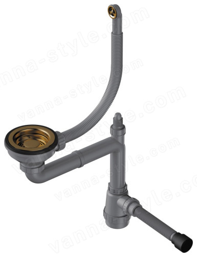 Арматура Omoikiri WK-1-R-AB 4956487, античная латунь