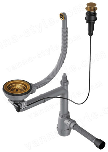 Арматура Omoikiri WK-1CL-R-AB022-A 4957092, античная латунь