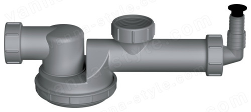Сверхплоский сифон Omoikiri S-01 4996119, серый