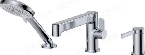 Смеситель на борт ванны ESKO Sochi SC355, хром, хром