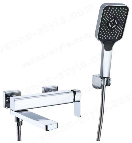 Смеситель для ванны Fmark FALSE FS8724-22A, хром, хром