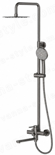 Душевая система FRAP H808-9 F24808-9, оружейная сталь, оружейная сталь