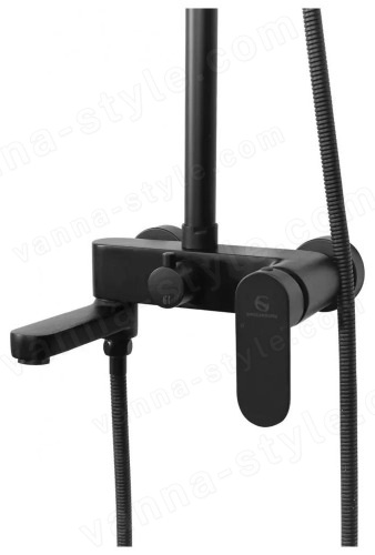 Душевая система Grocenberg FALSE GB7011BL, черный, черный