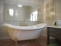 Каменная ванна AquaStone Лиона на ножках