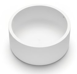 Ванна Salini Isola 200x200 из искусственного камня, отдельностоящая, круглая