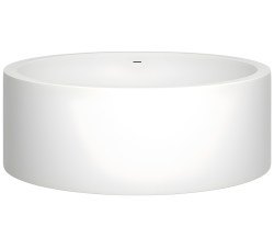 Ванна Salini Isola 200x200 из искусственного камня, отдельностоящая, круглая