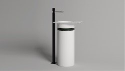 Напольная раковина Salini Ninfea 01 из искусственного камня