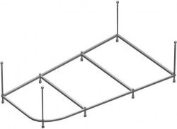 Каркас с ножками Riho Delta 150х80