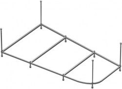 Каркас с ножками Riho Yukon 160x90