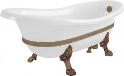 Ванна Migliore Bella 170x80 26989 из искусственного камня с декоративными ножками