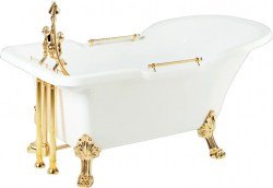 Ванна Migliore Impero 180x87 25261 из искусственного камня с декоративными ножками