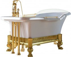 Ванна Migliore Impero 180x87 26342 из искусственного камня с декоративными ножками