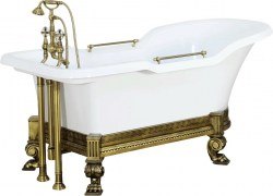 Ванна Migliore Impero 180x87 26341 из искусственного камня с декоративными ножками