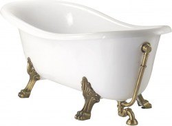 Ванна Veragio Gialetta 170x80 25216 из искусственного камня с декоративными ножками