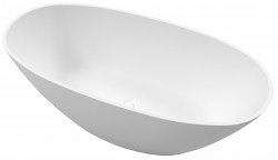 Ванна WHITECROSS Onyx B 160x75 из искусственного камня, отдельностоящая