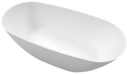 Ванна WHITECROSS Onyx D 160x75 из искусственного камня, отдельностоящая
