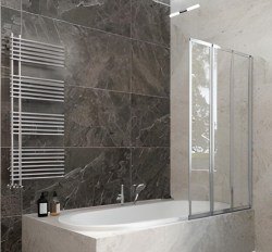 Шторка на ванну Veconi Palau PL73R-90-01-19C4 90x150