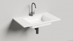 Раковина Salini Onda 80 из искусственного камня