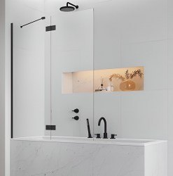 Шторка на ванну Radaway Essenza Black II PND 100x150