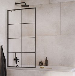 Шторка на ванну Radaway Idea Black PNJ II Factory 90x150