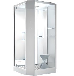 Душевая кабина Orans SR-89101LS White 100x100 с хамамом и гидромассажем