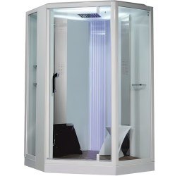 Душевая кабина Orans SR-89106S White 130x130 с хамамом и гидромассажем