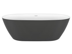 Акриловая ванна Black & White SB330 Grey 170x78, отдельностоящая в сером цвете