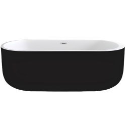 Акриловая ванна Black & White SB109 Black 170x80, отдельностоящая в черном цвете