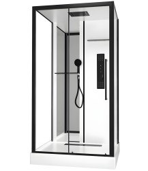 Душевая кабина Black & White G8028 115x90 с гидромассажем