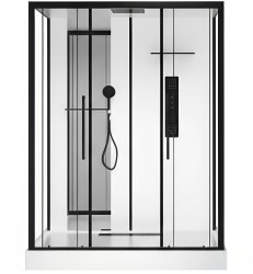 Душевая кабина Black & White G8030 160x85 с гидромассажем