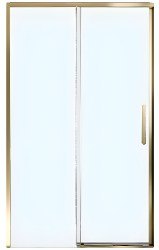 Душевая дверь Veconi Premium Trento PTD-40G 130x200, профиль золотой