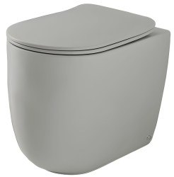 Приставной унитаз Kerasan Nolita 531859 Grigio matt, светло серый