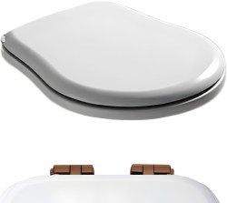 Сидение для унитаза Kerasan Retro 108601, фурнитура бронза